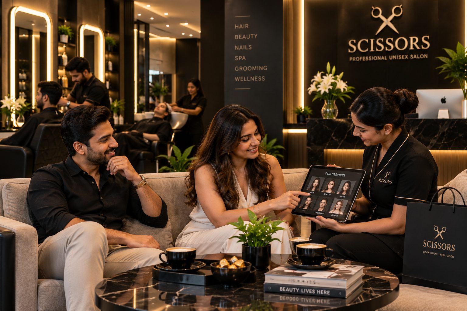 Client consultation experience at Scissors Urapakkam